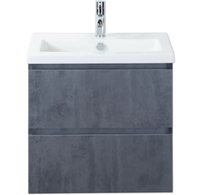 Wastafelmeubel met twee laden, wastafel en kraan