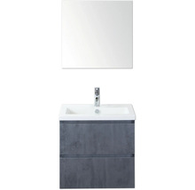 Wastafelcombinatie met spiegel en twee laden