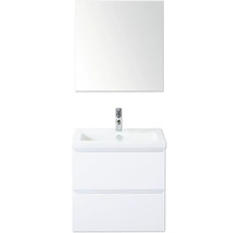 Wastafelmeubel met spiegel en twee lades