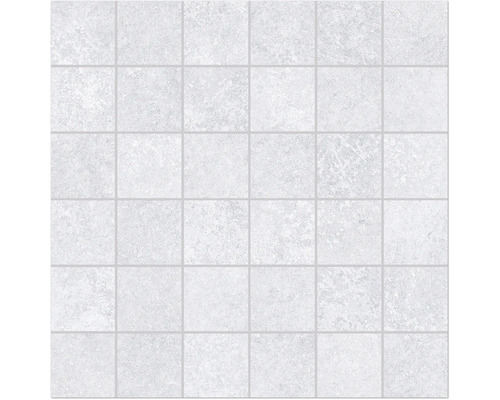 Tegelpatroon met vierkante, lichte tegels en voegen