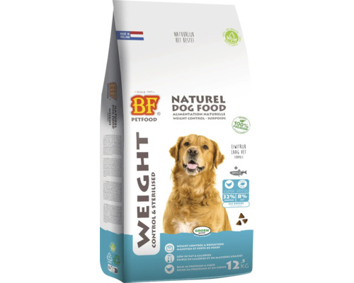 BIOFOOD Hondenvoer weight control & sterilised 12,5 kg BF Petfood Naturel Hondenvoer Weight Control 12,5 kilogram