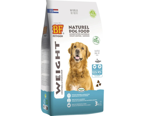 BF Petfood Naturel hondenvoer voor gewichtsbeheersing, 3 kilogram