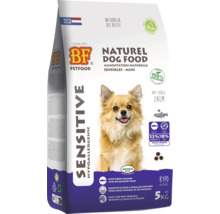 Verpakking honden droogvoer voor gevoelige honden, met verse zalm