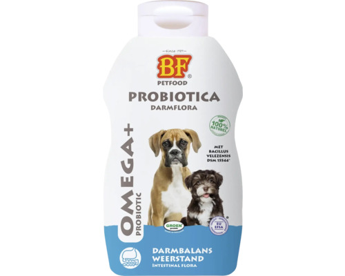 BIOFOOD Schapenvet omega+ probiotica 500 ml BF Petfood Probiotica Darmflora voedingssupplement voor honden
