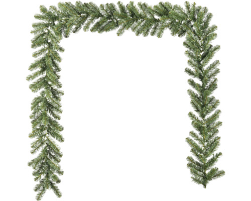 Kunstmatige slinger van dennennaalden als deurkozijn