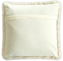 Vierkant kussen met bontrand