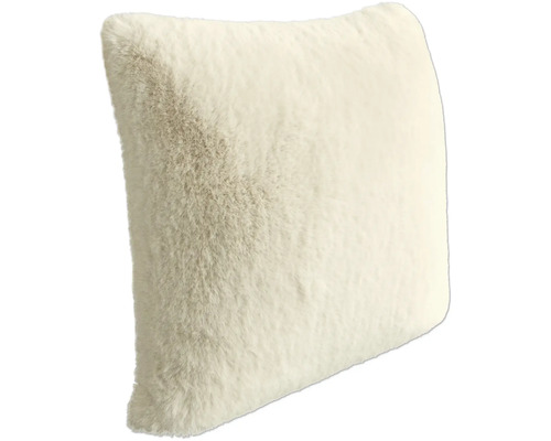 Vierkant kussen met bontlook