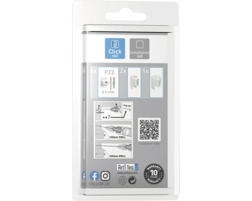 Klik rail installatieset