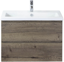 Wastafelonderkast met wastafel en kraan