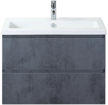 Wastafelonderkast met wastafel en kraan