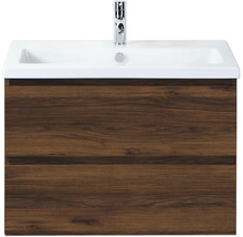 Wastafelonderkast met twee lades en opzetwastafel