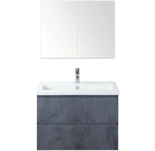 Wastafel met onderkast en spiegelkast voor de badkamer