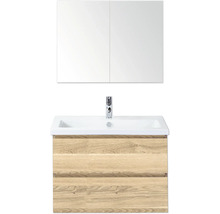 Wastafel met onderkast en spiegelkast voor de badkamer