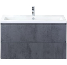 Wastafelonderkast met wastafel en kraan