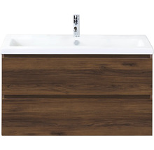 Wastafelmeubel met twee laden en opzetwastafel