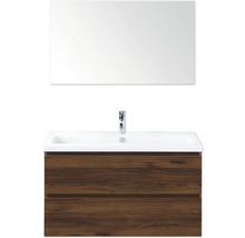 Wastafelonderkast met wastafel en spiegel voor de badkamer