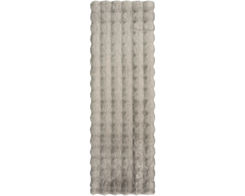 SOLEVITO Tapijtloper Romance Bubble bruin 50x150 cm Textiel badmat met zacht oppervlak