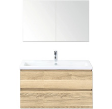 Wastafel met spiegel en onderkast