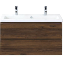 Wastafelmeubel met twee laden en armaturen