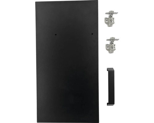 Kastdeur met scharnieren en handgreep