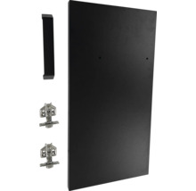 Kastdeur met handgreep en scharnieren