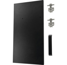 Kastdeur met scharnieren en handgreep