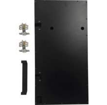 Kastdeur met scharnieren en handgreep