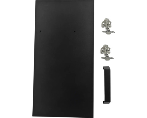 Kastdeur met scharnieren en handgreep