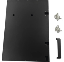 Kastdeur met scharnieren en handgreep