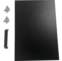 Kastdeur met scharnieren en handgreep