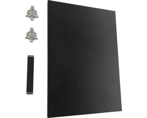 Meubelplaat met scharnieren en kantenband