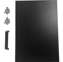 Kastdeur met scharnieren en handgreep