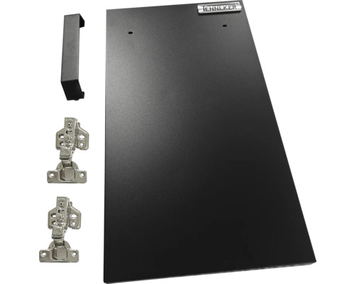 Keukenkastdeur met handgreep en scharnieren