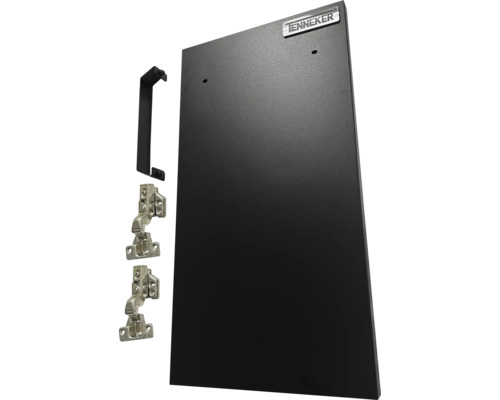 Tenneker montageplaat met scharnieren en houder