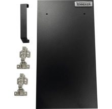 Tenneker Logo, kastdeur, handgreep en twee scharnieren