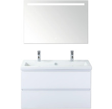 Badkamer wastafelmeubel met spiegel en twee lades