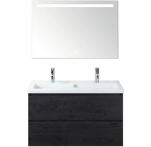 Wastafelmeubel met spiegel en twee lades