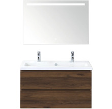 Wastafelmeubel met spiegel en onderkast