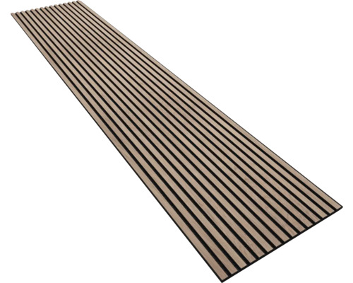 3D Akoestisch paneel walnut 2600x560x18 mm