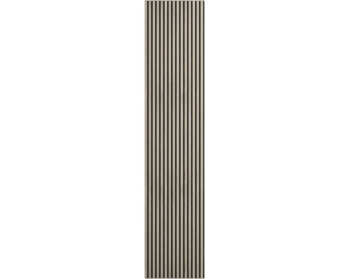 Akoestisch paneel met houten latten