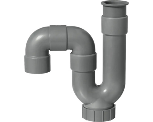 Grijze sifon voor sanitaire installaties