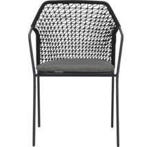 Tuinstoel met koordbespanning en zitkussen