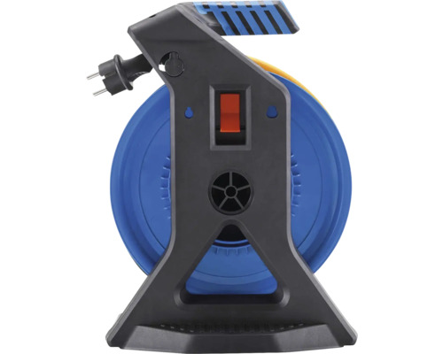 Kabelhaspel met kabeloprolinrichting