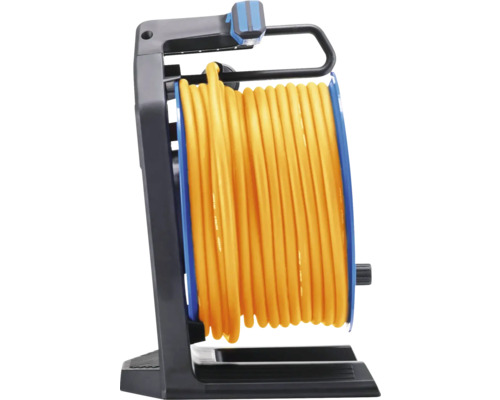 Kabelhaspel met gele kabel