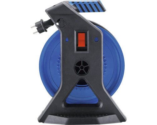 Kabelhaspel met stekker en handgreep