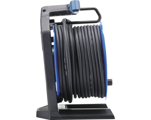 Kabelhaspel met zwarte kabel