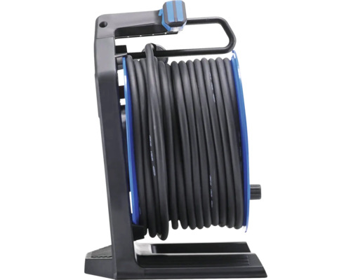 Kabelhaspel met kabel op rollen