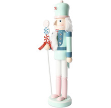 Decoratieve houten notenkraker met snoepstok