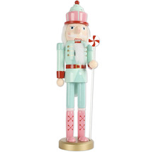 Decoratieve notenkraker met snoepthema als kerstdecoratie