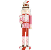 Decoratieve notenkraker met snoepmotief als kerstdecoratie